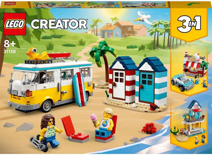 LEGO Creator 31138 Beach Camping Bus Construction Set for Children from 4 Years
