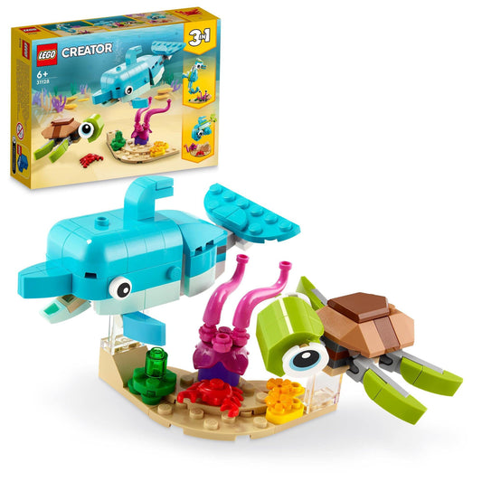 LEGO® Creator 3in1 Dolphin and Turtle 31128 Building Kit