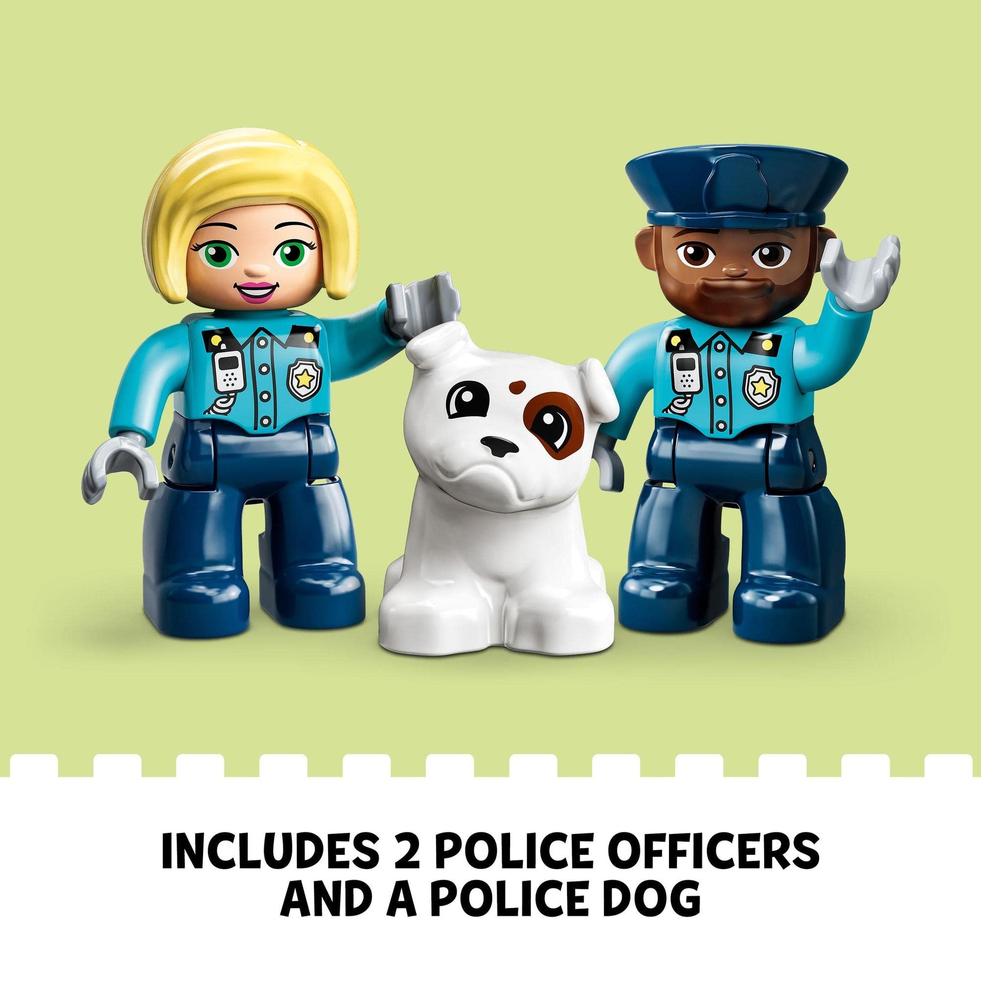 LEGO DUPLO Rescue Police Station Push & Go Car with Lights and Siren 10959 Amazon
