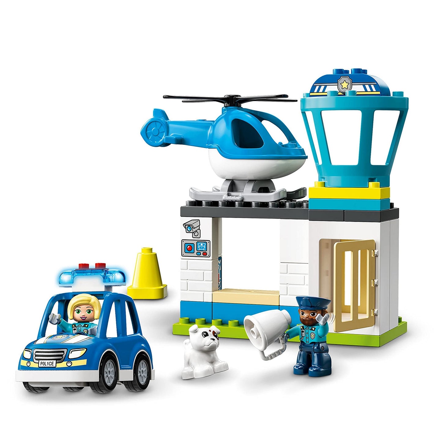 LEGO DUPLO Rescue Police Station Push & Go Car with Lights and Siren 10959 Amazon