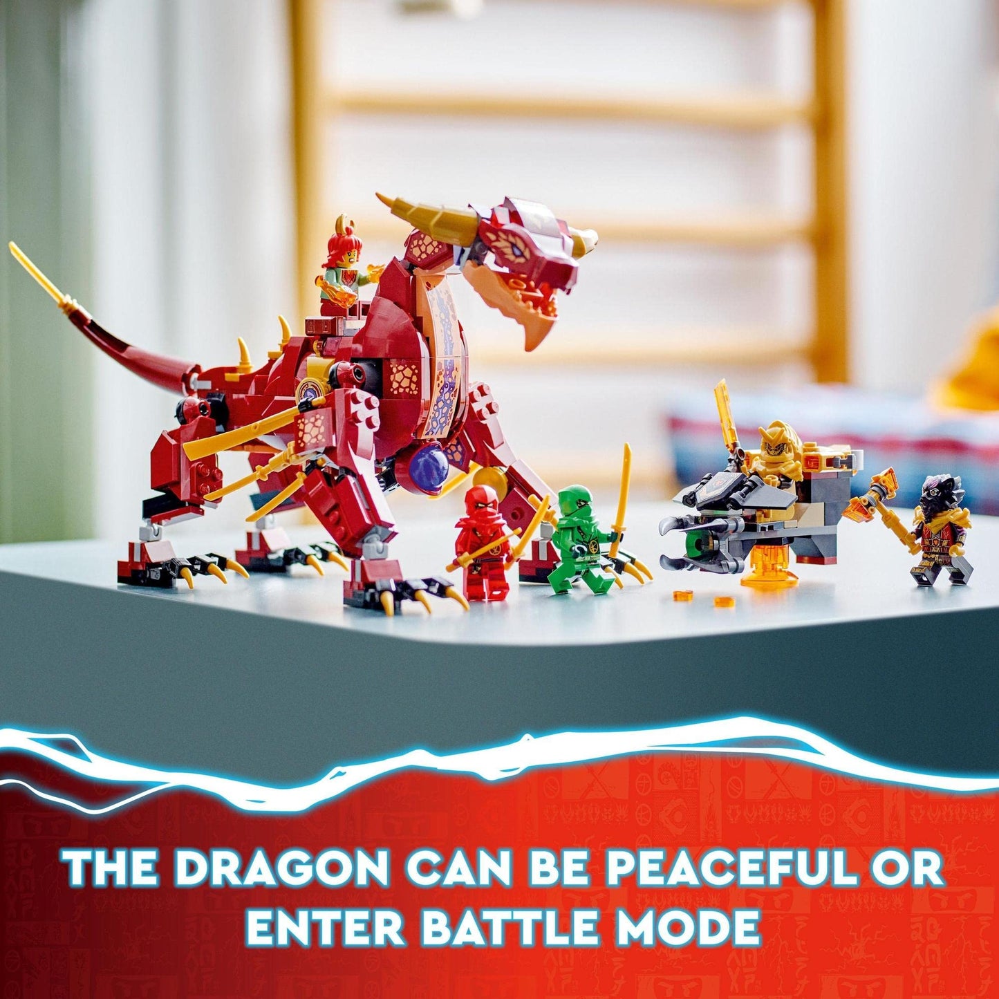 LEGO® NINJAGO® Heatwave Transforming Lava Dragon 71793 Building Toy