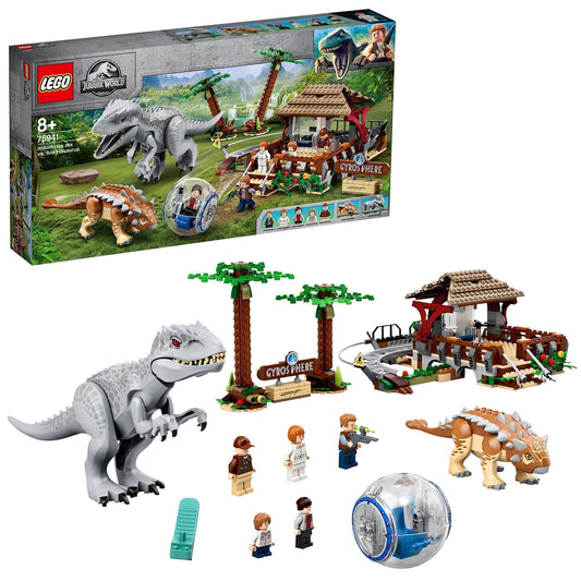 LEGO Jurassic World Indominus rex vs. Ankylosaurus 75941 Building Set Amazon