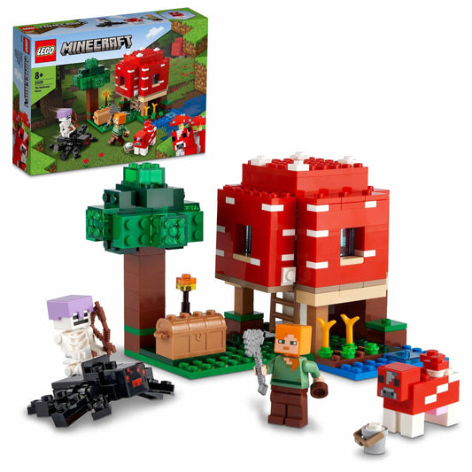 LEGO® Minecraft® The Mushroom House 21179 Building Kit