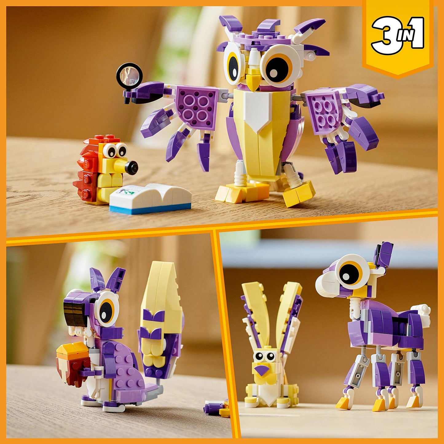 LEGO Creator 3 in1 Fantasy Forest Creatures 31125 Building