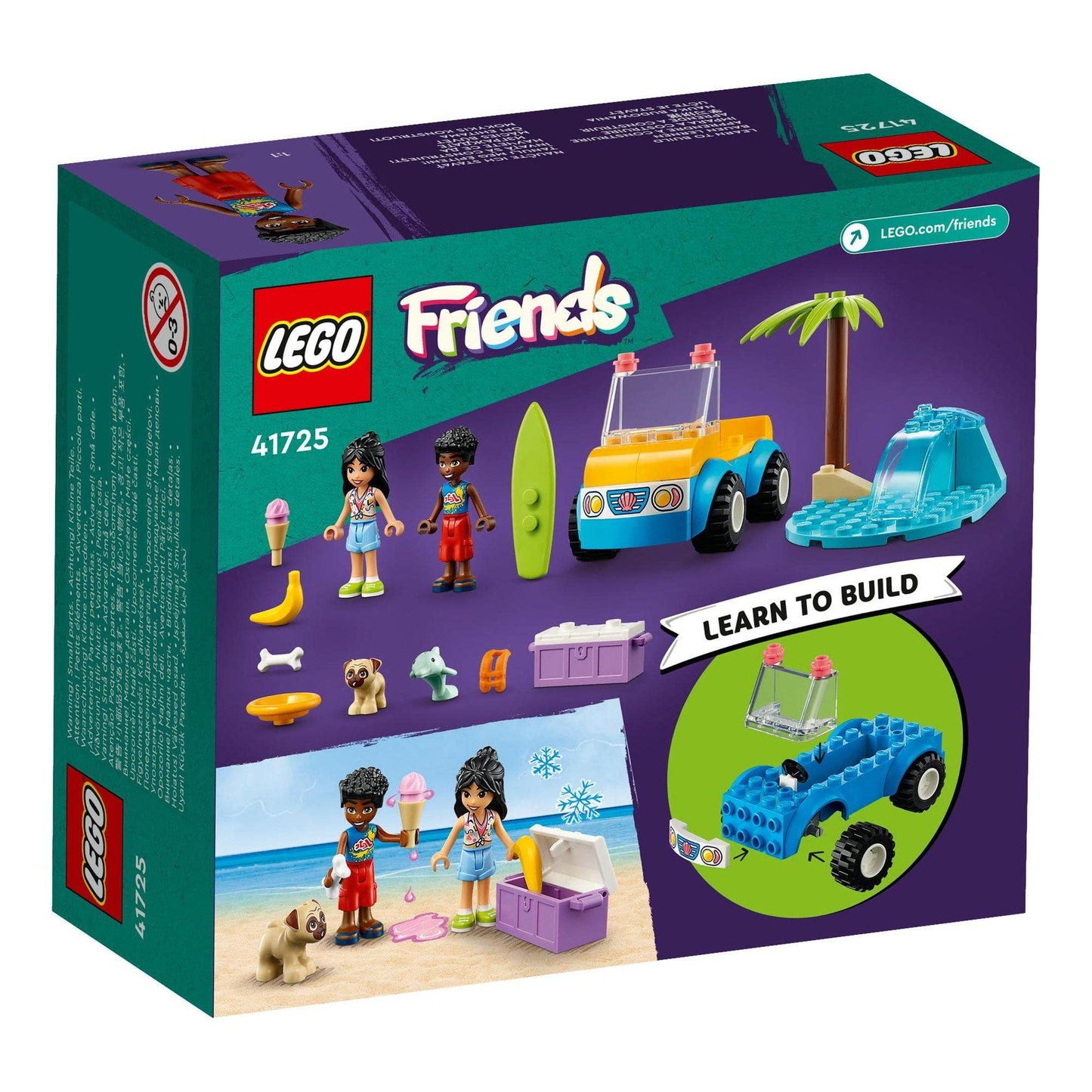 LEGO® Friends Beach Buggy Fun 41725 Building Toy Set
