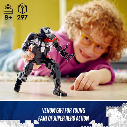 LEGO Marvel Venom Figure, Fully Articulated Super Villain Action Toy 76230