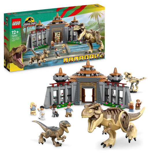 LEGO® Jurassic Park Visitor Centre: T. rex & Raptor Attack 76961