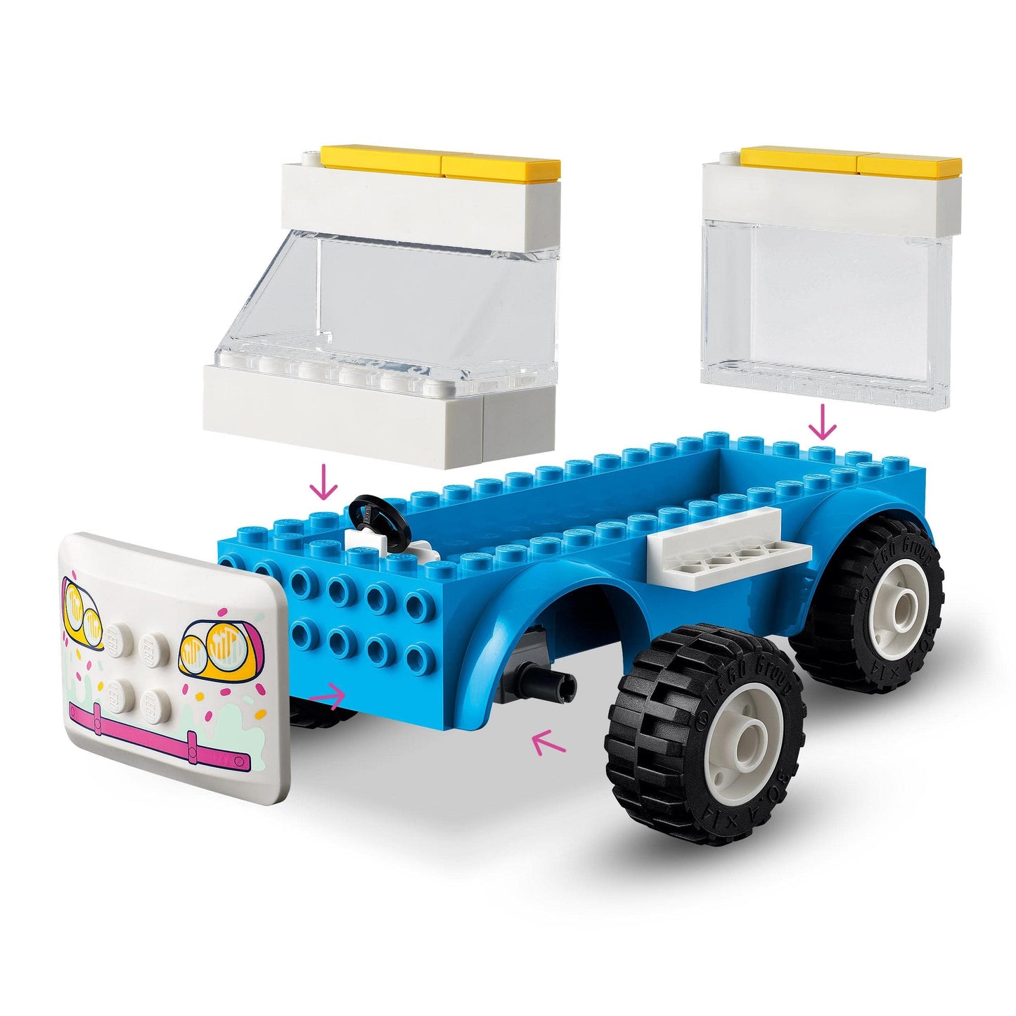 LEGO® Friends Ice-Cream Truck 41715 Building Kit; Truck Model Comes with Food Toys; Creative Playset for Ages 4+