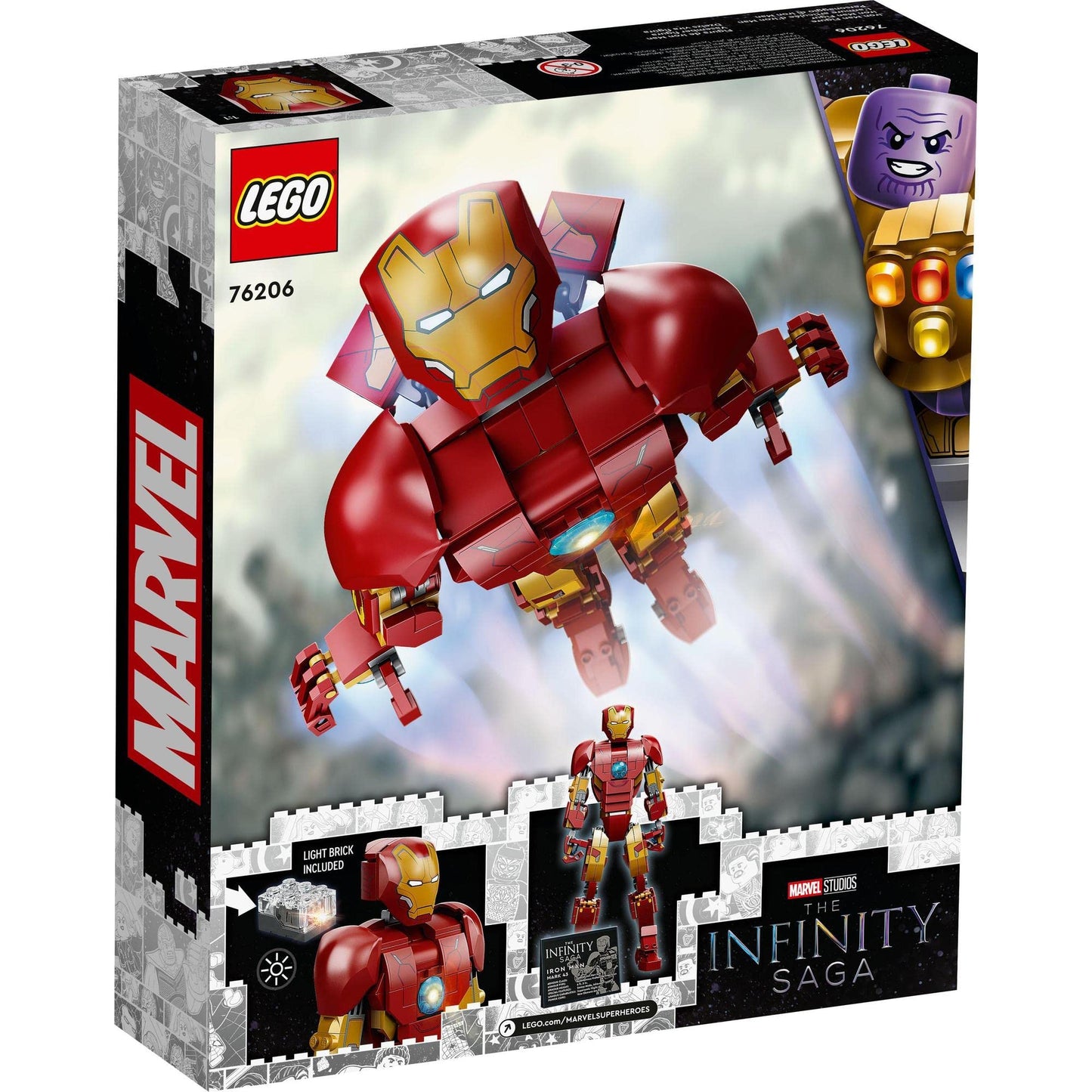 LEGO 76206 Marvel Iron Man Figure Collectable Buildable Toy