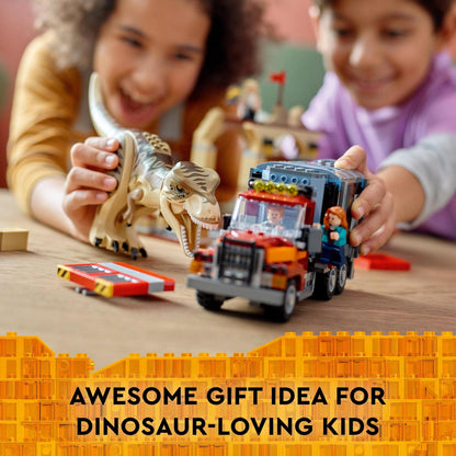 LEGO Jurassic World T. rex & Atrociraptor Dinosaur Breakout Building Kit 76948