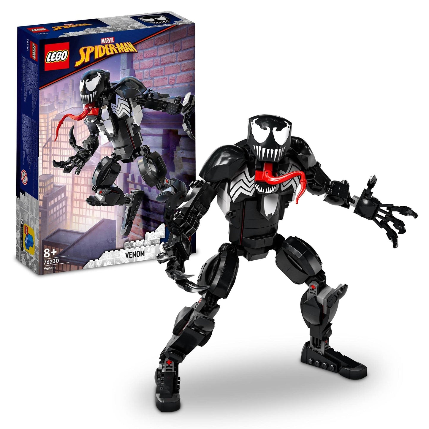 LEGO Marvel Venom Figure, Fully Articulated Super Villain Action Toy 76230