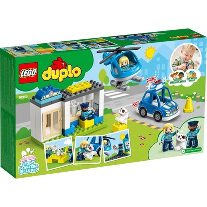 LEGO DUPLO Rescue Police Station Push & Go Car with Lights and Siren 10959 Amazon