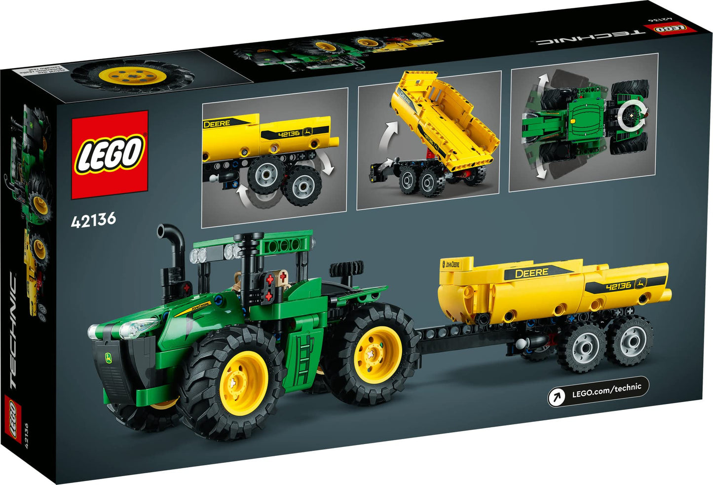 LEGO Technic John Deere 9620R 4WD Tractor 42136 Model Building B