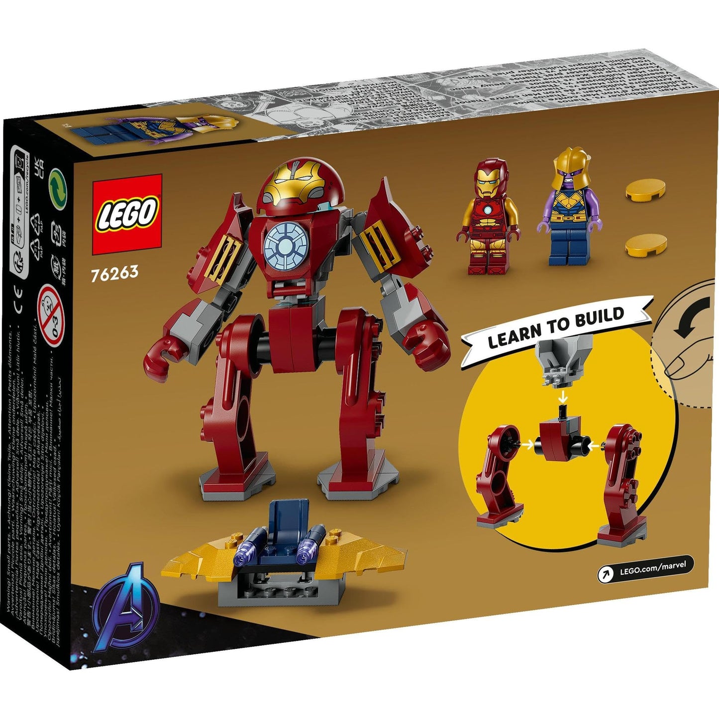 LEGO® Super Heroes Marvel Iron Man Hulkbuster vs. Thanos 76263 Building Toy