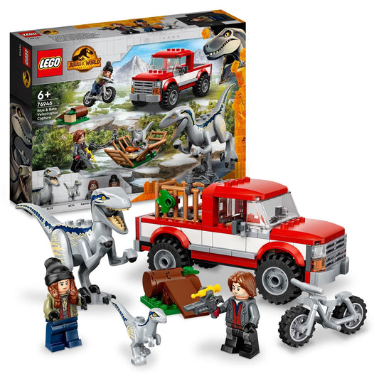 LEGO Jurassic World Blue & Beta Velociraptor Capture 76946 Building Kit