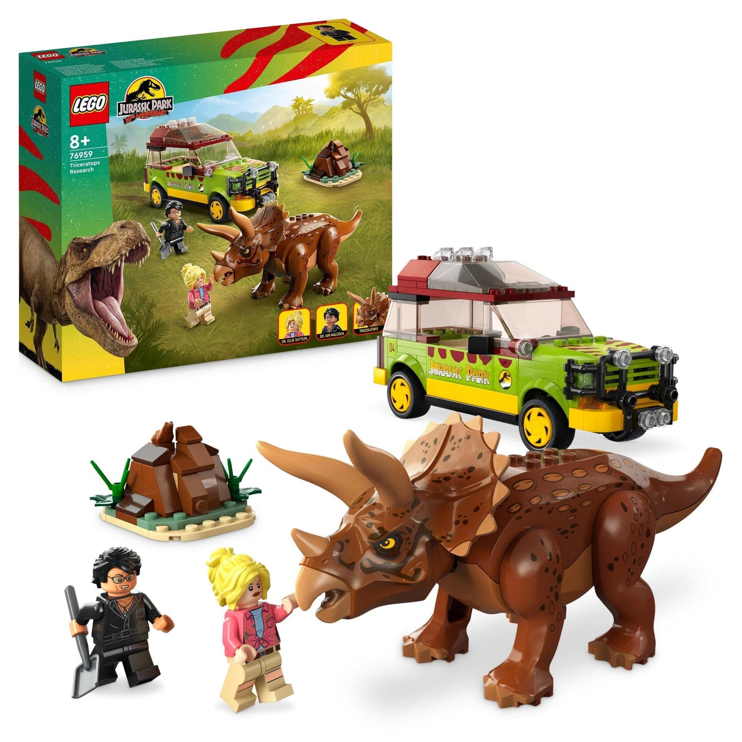 LEGO® Jurassic Park Triceratops Research 76959 Building Toy