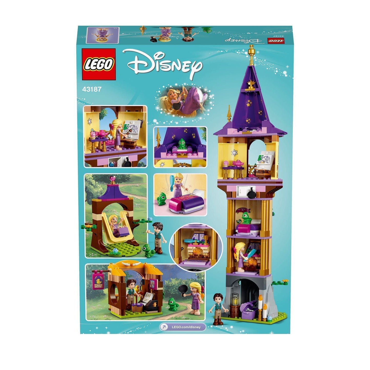 LEGO 43187 Disney Princess Rapunzel’s Tower Castle Playset
