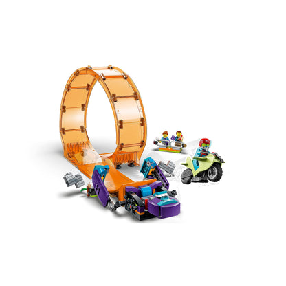 LEGO City Stuntz Smashing Chimpanzee Stunt Loop with Flywheel Toy