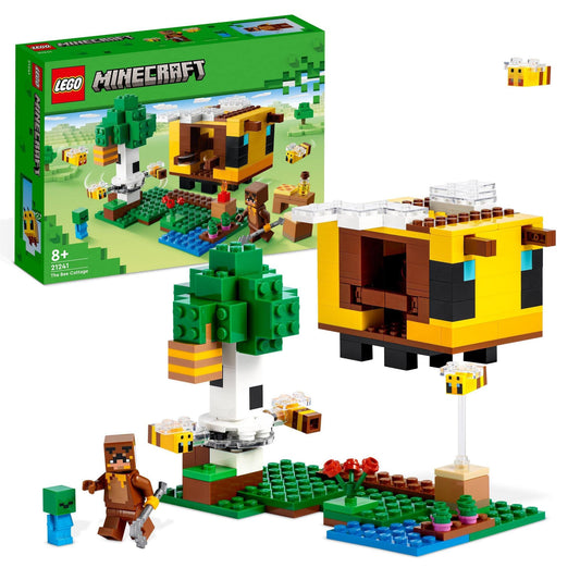 LEGO® Minecraft® The Bee Cottage 21241 Building Toy Set; Fun Honey Farm and Beehive; for Kids Aged 8+