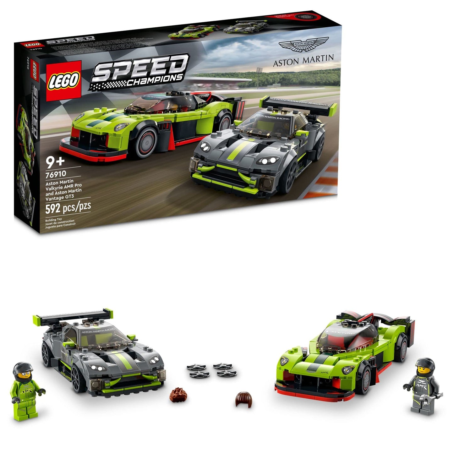LEGO Speed Champions Aston Martin Valkyrie AMR Pro & Vantage GT3 76910