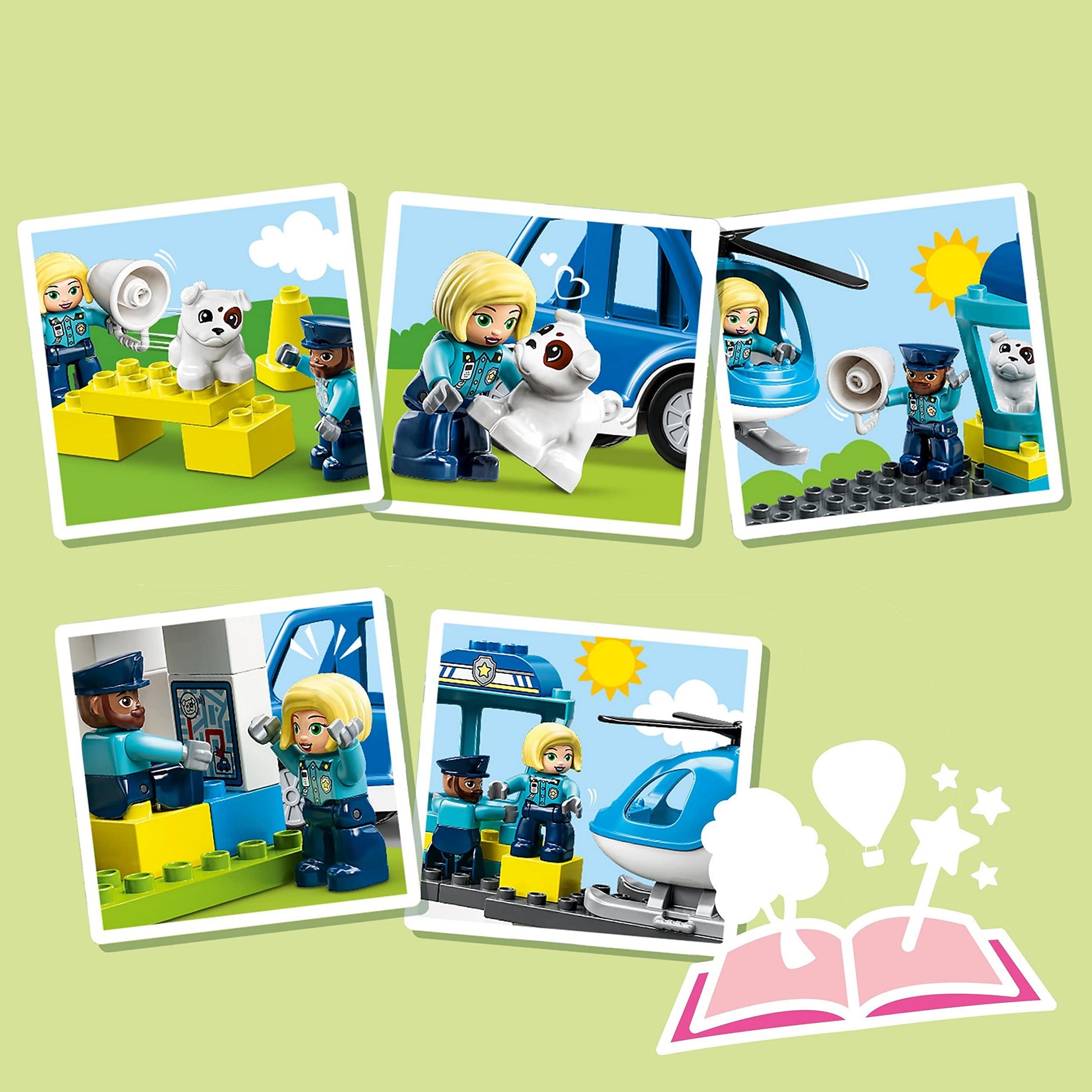 LEGO DUPLO Rescue Police Station Push & Go Car with Lights and Siren 10959 Amazon