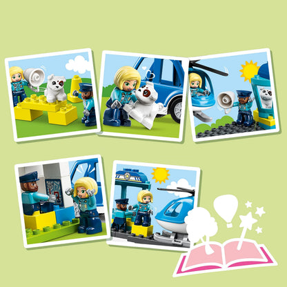 LEGO DUPLO Rescue Police Station Push & Go Car with Lights and Siren 10959 Amazon