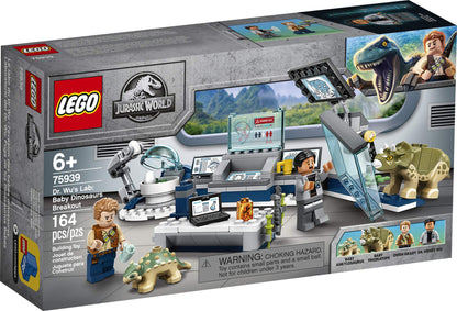 LEGO Jurassic World Dr. Wu's Lab: Baby Dinosaurs Breakout 75939 Fun Dinosaur Toy