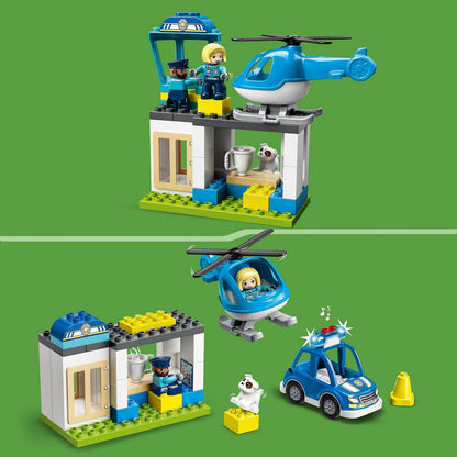 LEGO DUPLO Rescue Police Station Push & Go Car with Lights and Siren 10959 Amazon