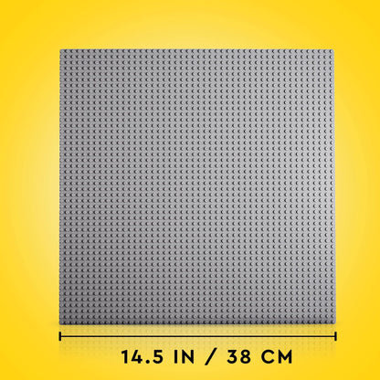 LEGO Classic Grey Baseplate, 48x48 Stud Building Base, Build and Display Board 11024